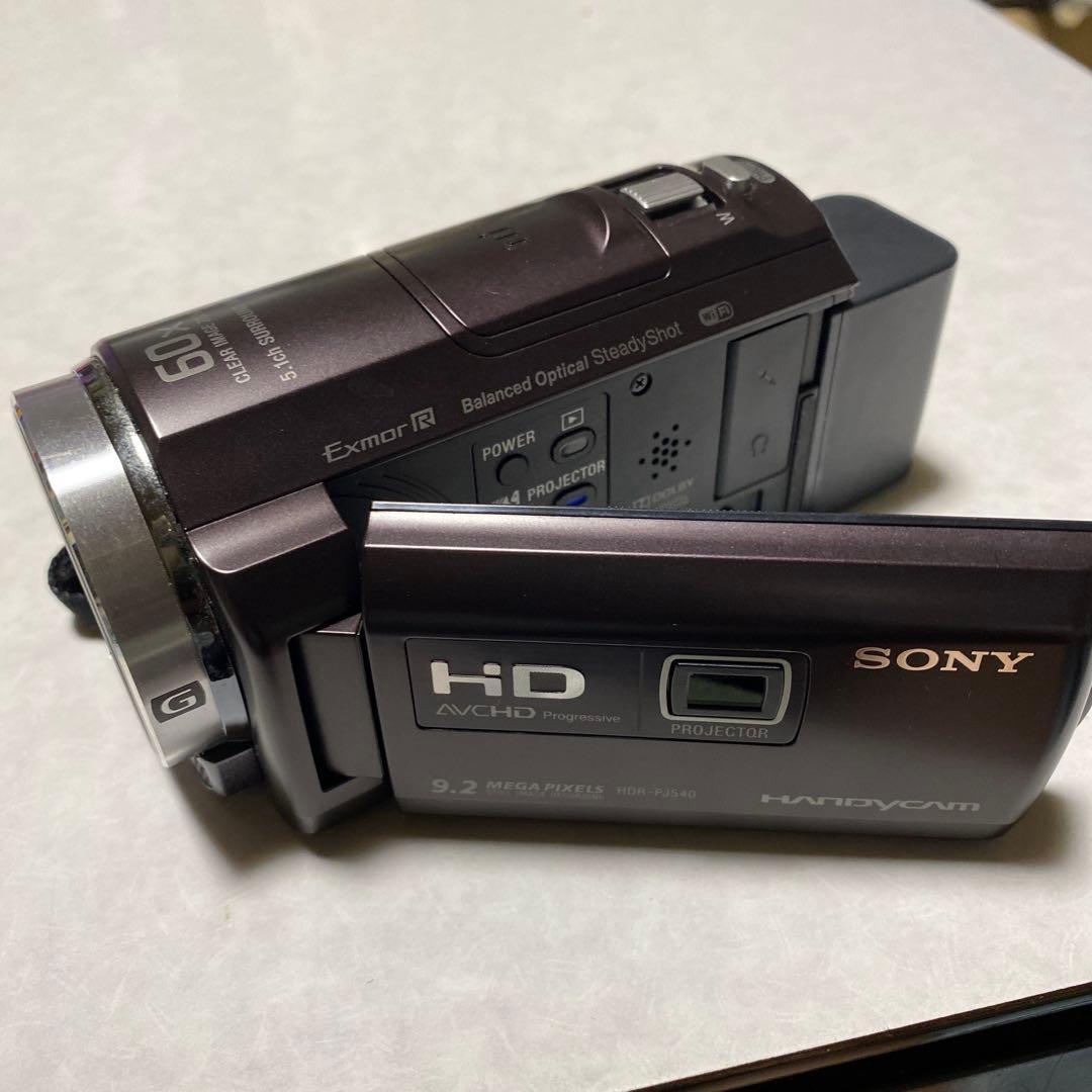 SONY Handycam 内蔵メモリ32GB ブラウン HDR-PJ540/T