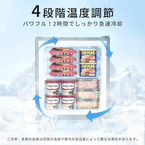 SAMKYO 冷凍庫 33L 小型 幅45cm 2時間急冷 ミニ冷凍庫 一人po