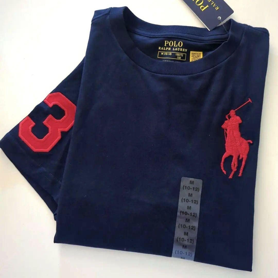 ラスト1点☆新品タグ付き ラルフローレン ビックポニー半袖T紺ジュニアL/160