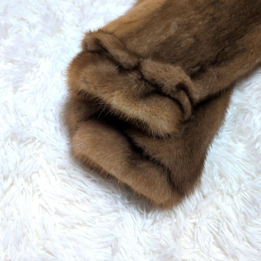 【美品】金サガ　サガミンク　バルーン袖　大きいサイズ　ミンク　コート