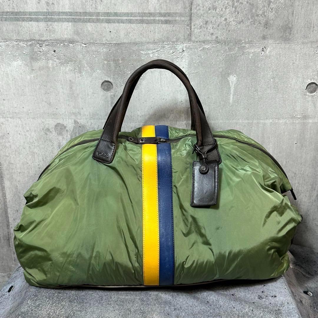 ★洒脱×軽快★ TOD’S ナイロン×レザー 2wayビッグボストンバッグ