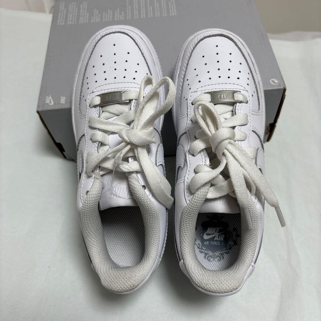 22cm ナイキ エアフォース 1 LE GS FV5951-111 ホワイト