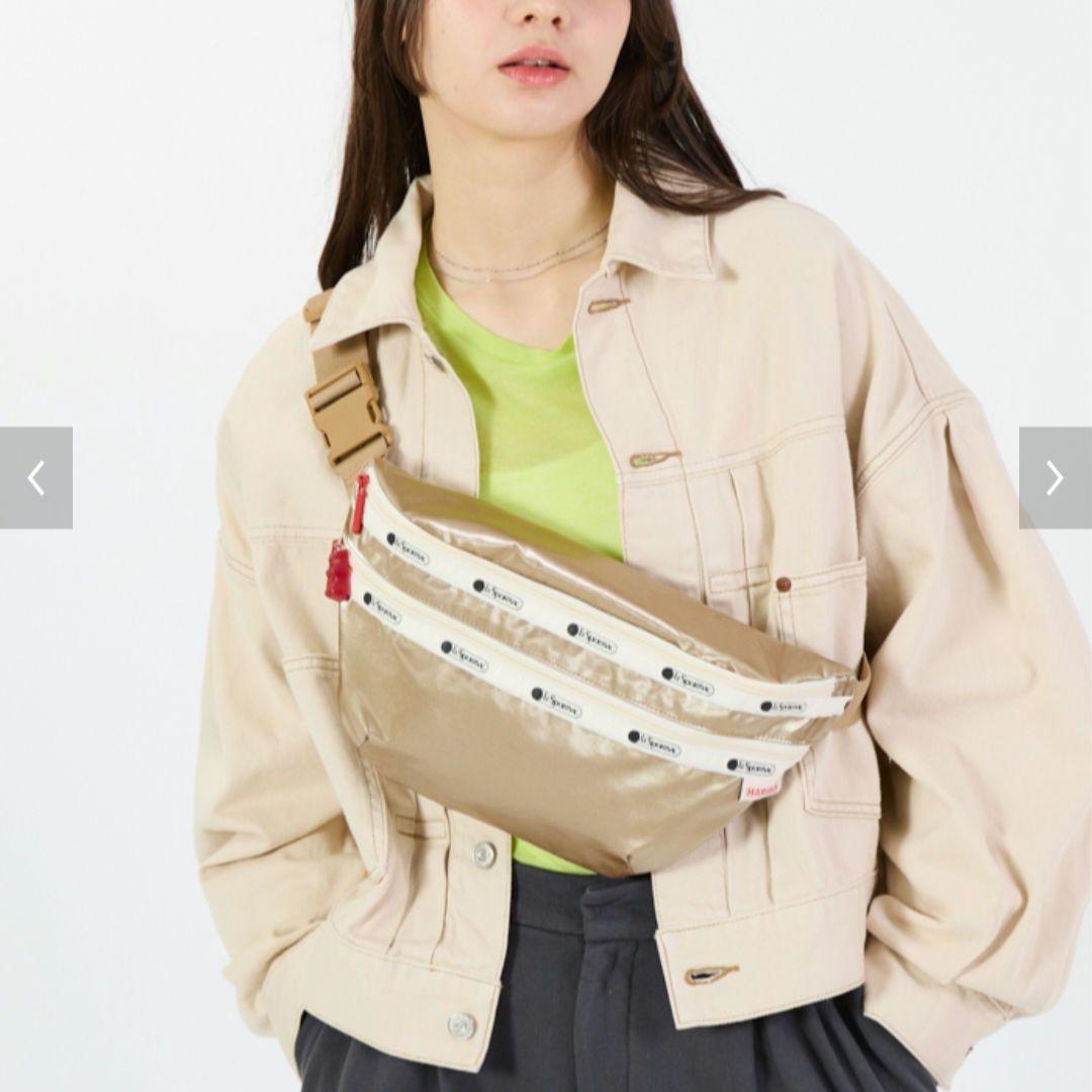 未使用級✨LeSportsac×HARIBO コラボ ゴールドボディバッグ