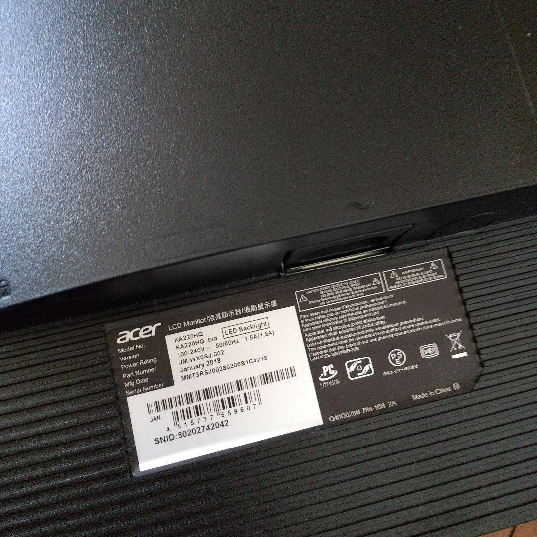 ディスプレイ・モニター本体 acer ACER KA220HQBID