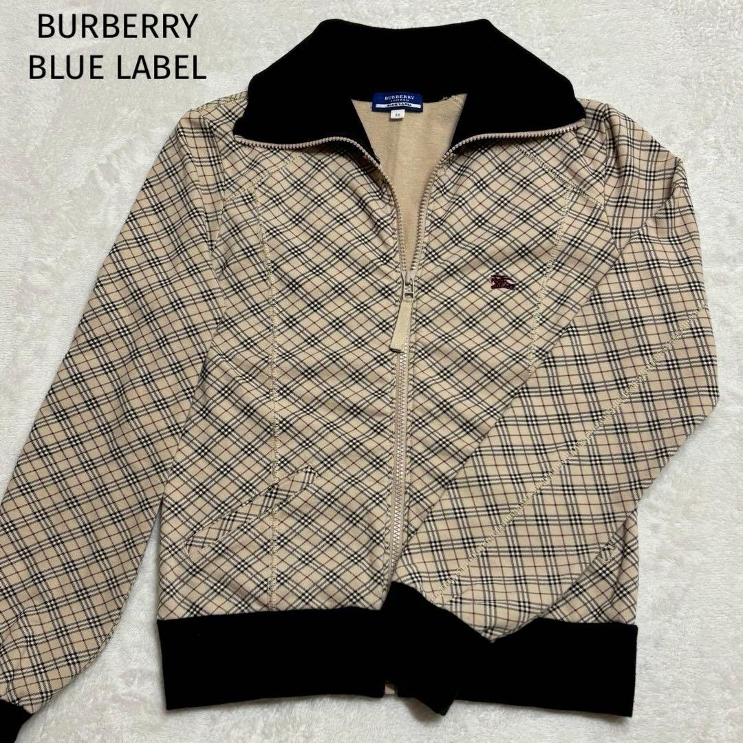 美品✨ バーバリーブルーレーベル ノバチェック トラックジャケット 38