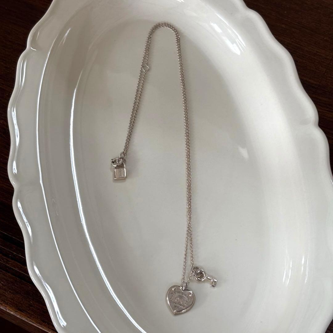 2/8まで！ティファニー　ハート　キー　シルバーネックレス