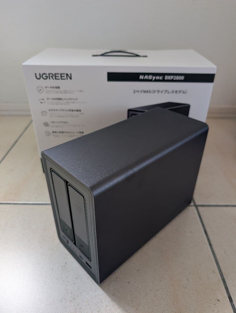 UGREEN NAS DXP2800 HDD6TB&SSD256GBセット