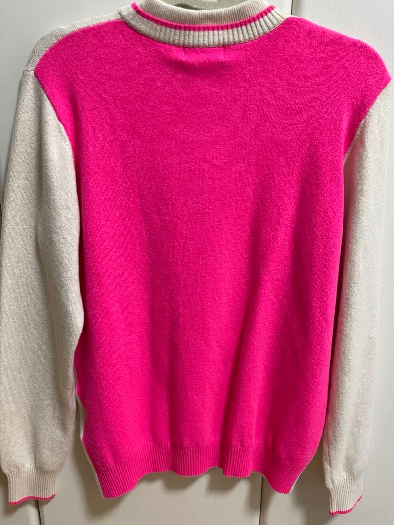 新品　archivio アクティブ セーター ホワイト/ピンク