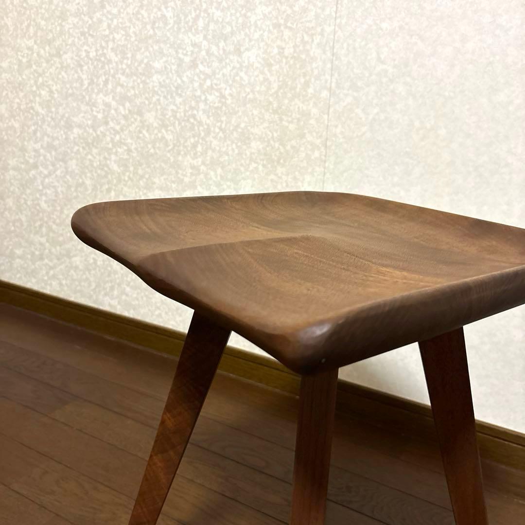 【良品】関家具 アトリエ木馬 MIKUスツール ウォールナット