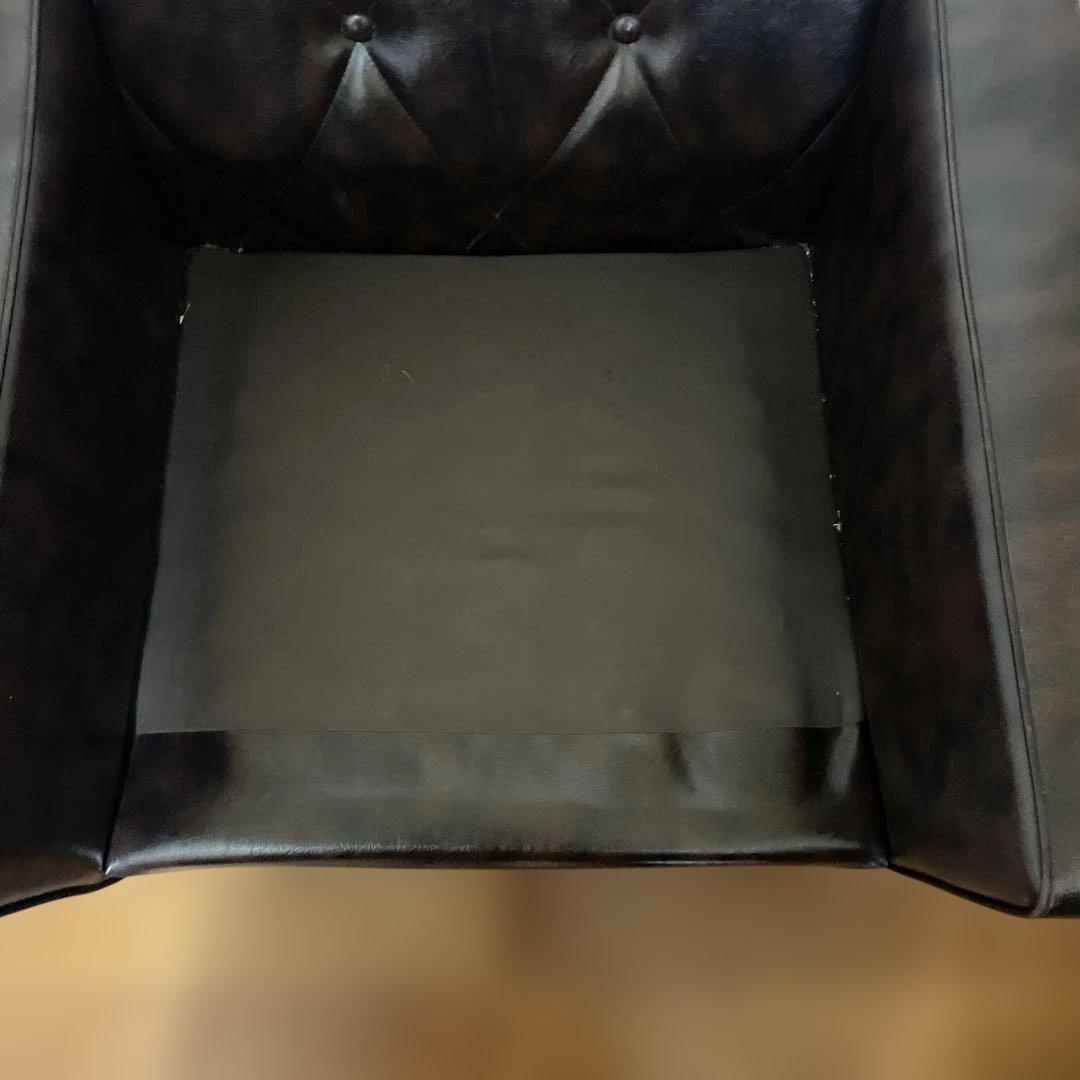 カリモク　ロビーチェア　 1人掛け　アームチェア 　ダークブラウン