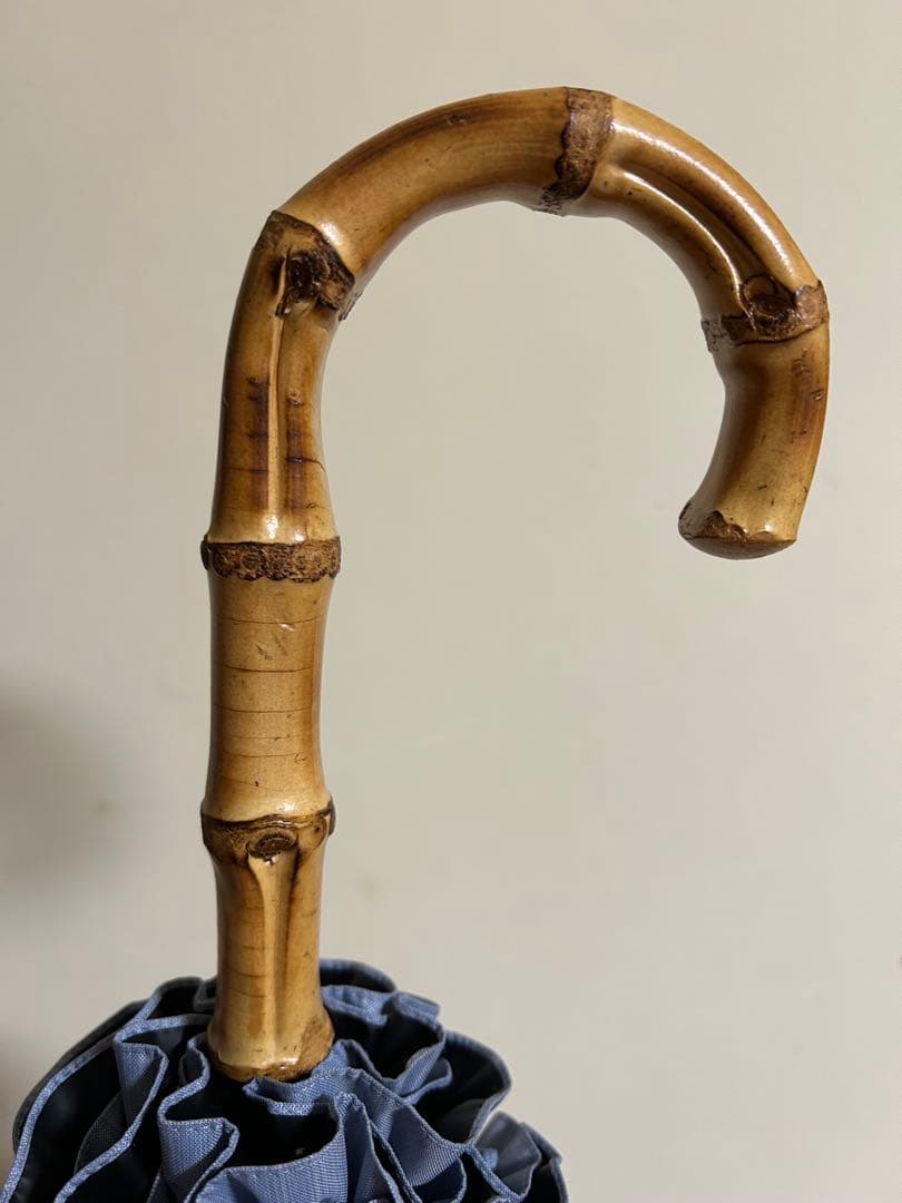 サンバリア100 紫外線100%カット日傘　Mサイズ　フリル/フロスト　ブルー