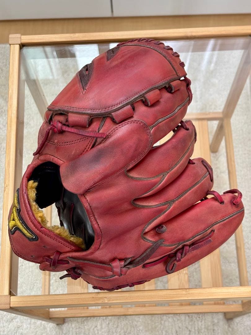 硬式 ミズノプロ オーダー 投手用 グローブ レッド 左投げ