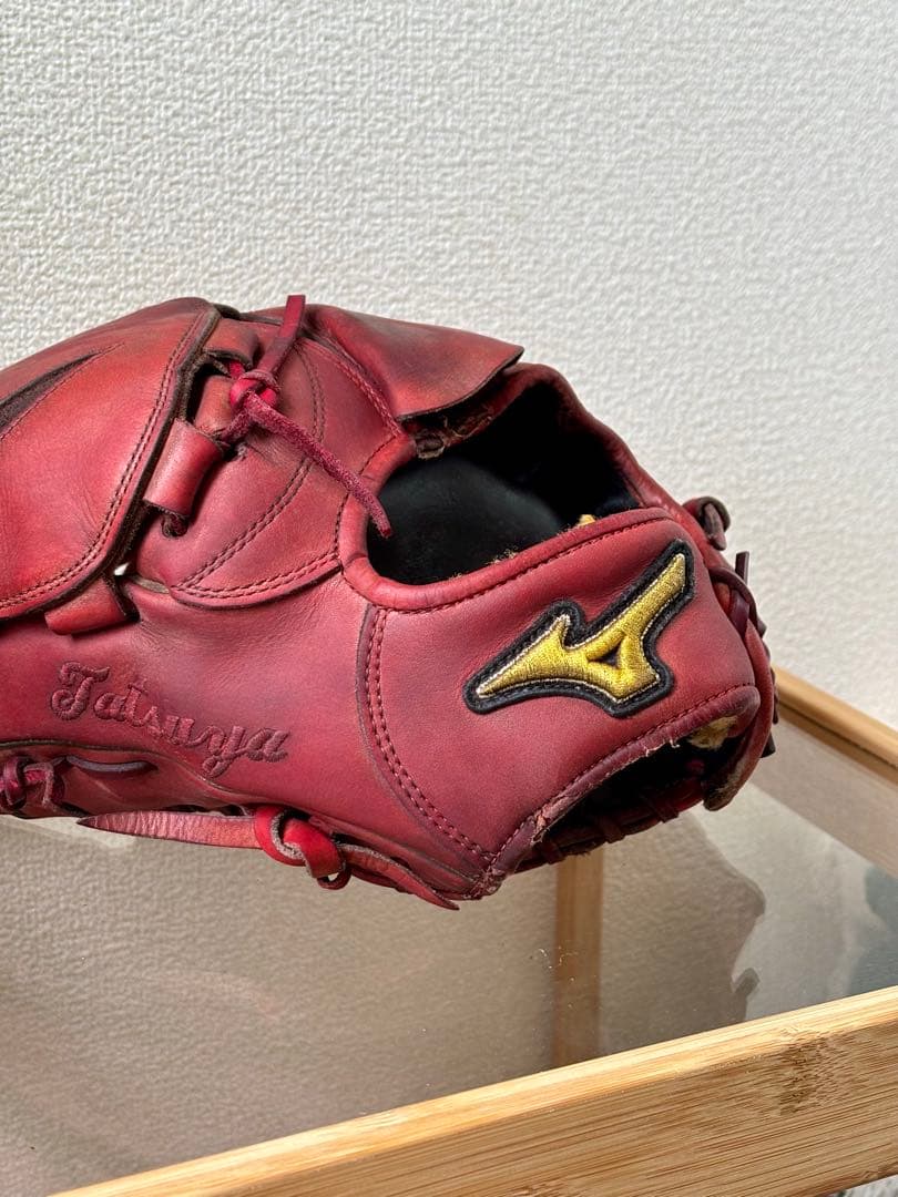 硬式 ミズノプロ オーダー 投手用 グローブ レッド 左投げ