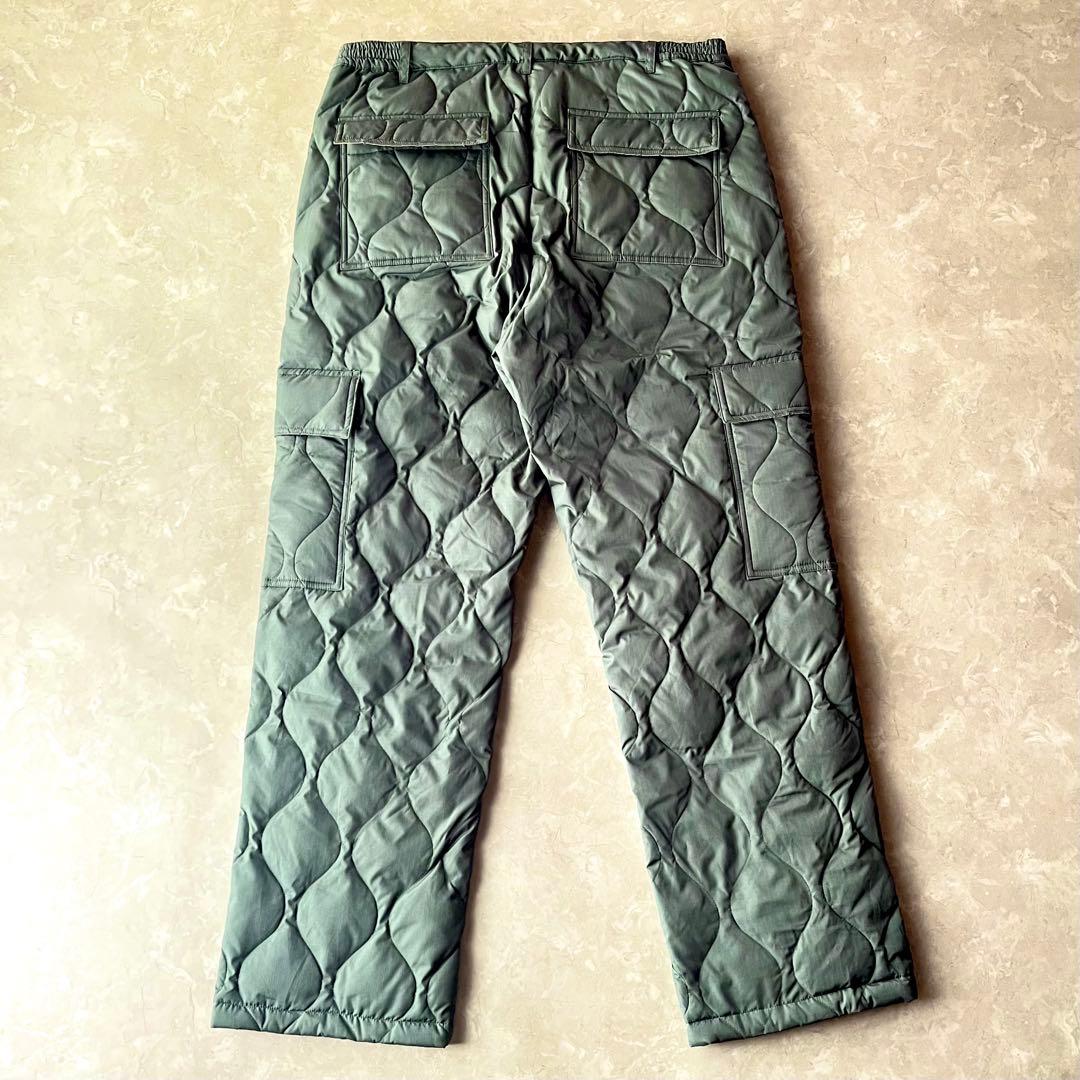 未使用級☆TAION ミリタリーライン カーゴダウンパンツ カーキ XXL 撥水