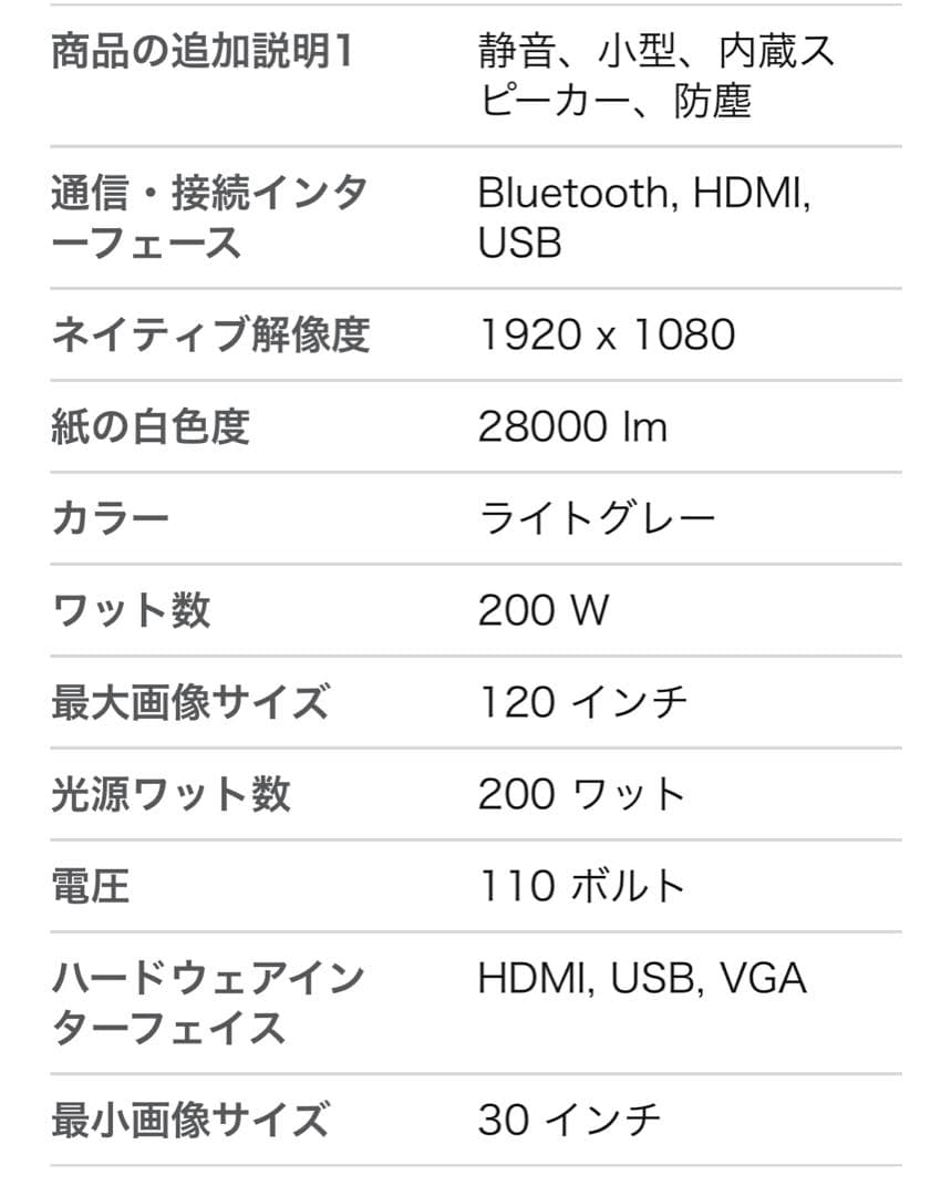 ONOAYO 高解像度プロジェクター