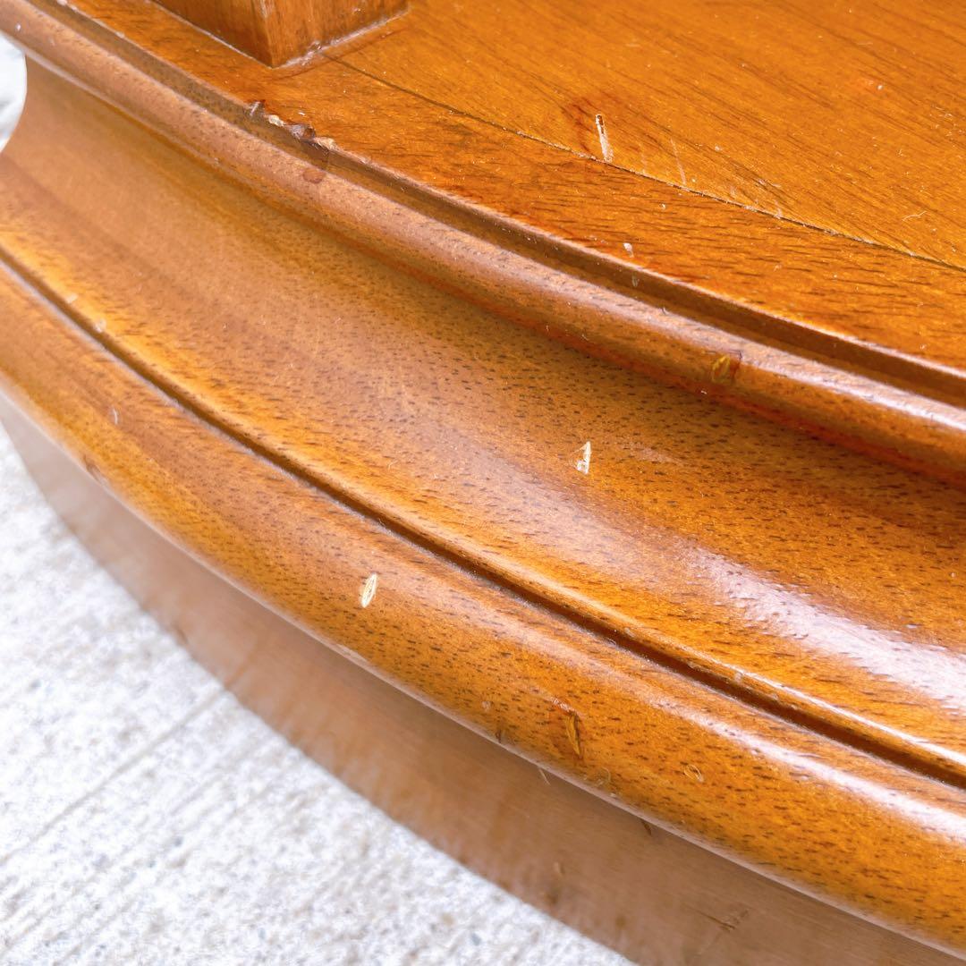 【美品】イタリア製 アンティーク コーナーキャビネット ガラス収納棚 鍵付