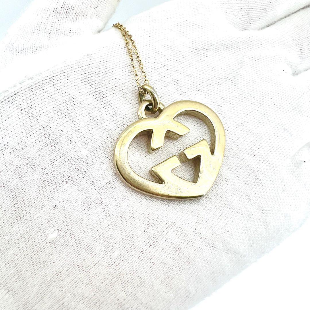 【美品】GUCCI　ネックレス　アクセサリー　ゴールド　ラブリーハート