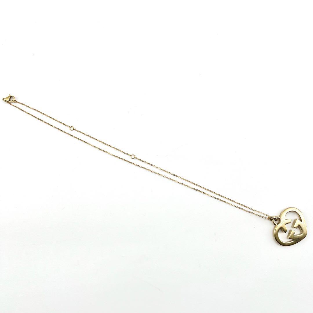 【美品】GUCCI　ネックレス　アクセサリー　ゴールド　ラブリーハート