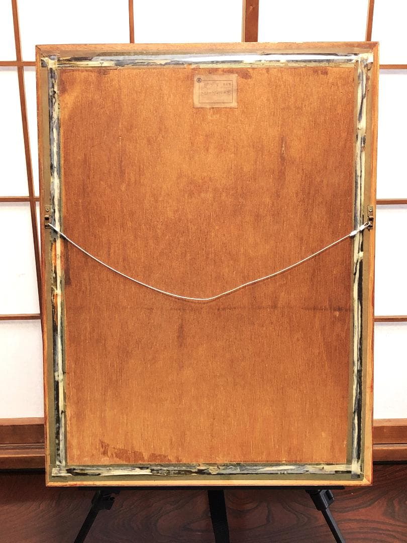 イヴ・ガンヌ『トロ―ヴィルの窓』　ED76/120　リトグラフ額装　高島屋販売品