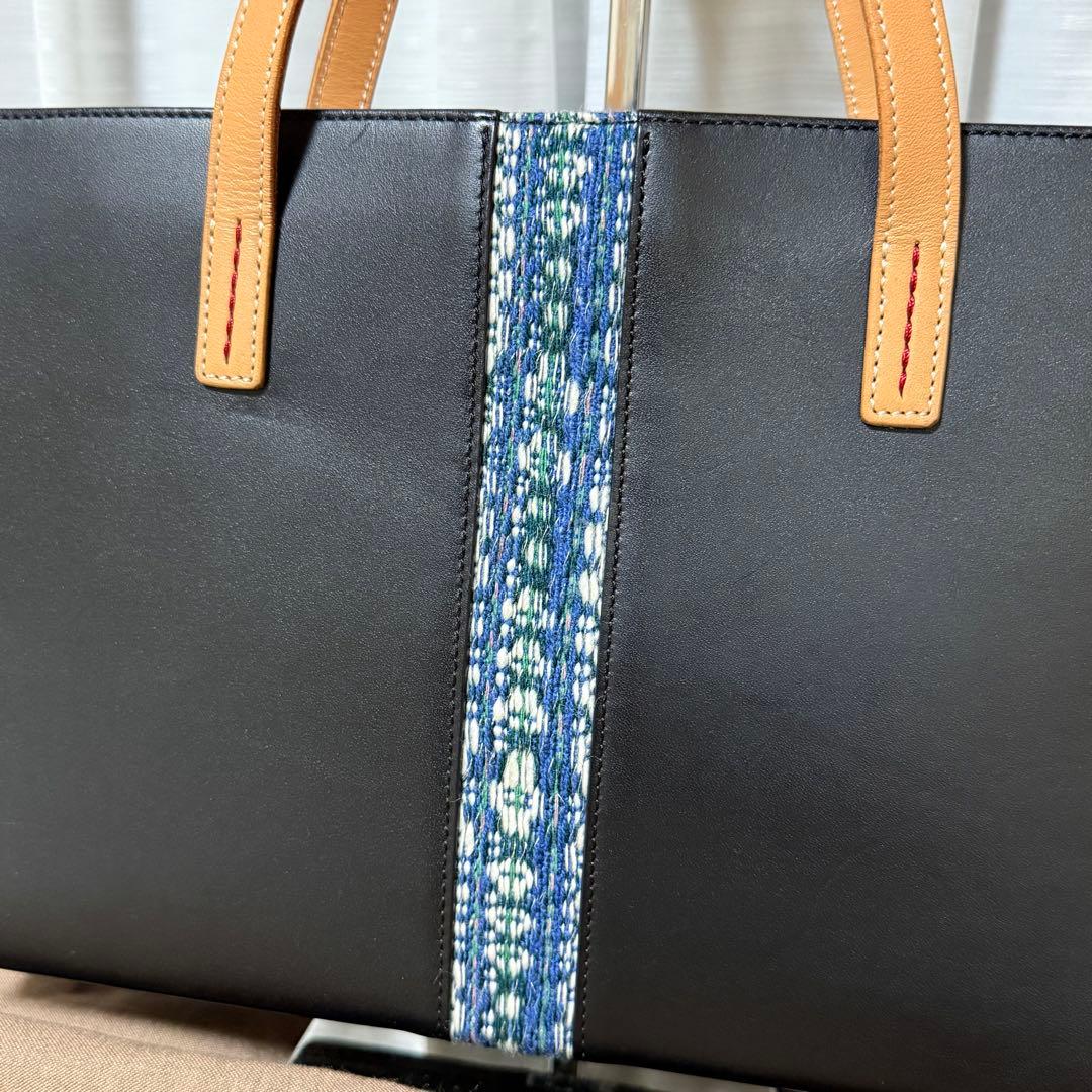 ⭐️未使用⭐️ ソメスサドル　優佳良織　ハンドバッグ　コラボバッグ　レザー　黒