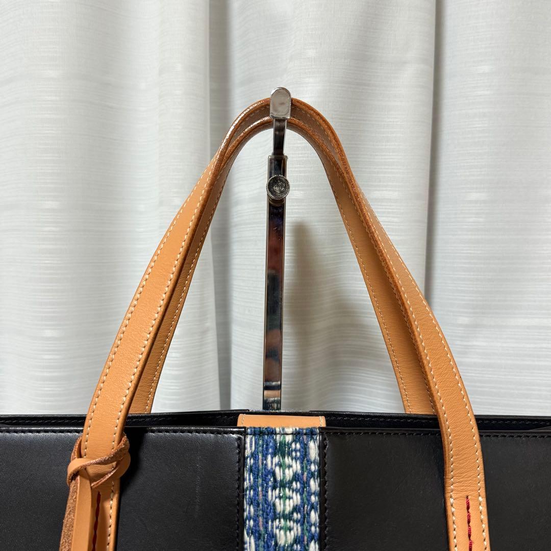 ⭐️未使用⭐️ ソメスサドル　優佳良織　ハンドバッグ　コラボバッグ　レザー　黒