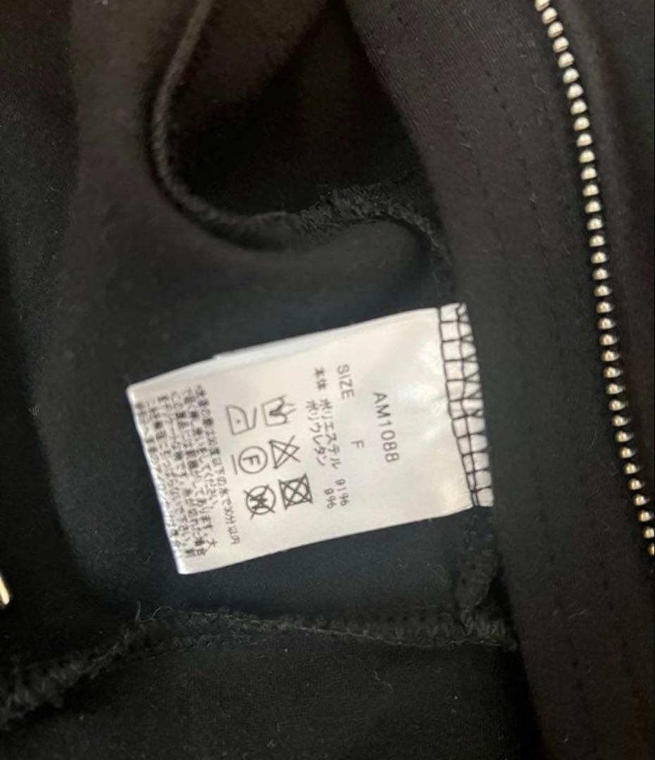 ANDMARY パーカー　Willow line tops BLACK