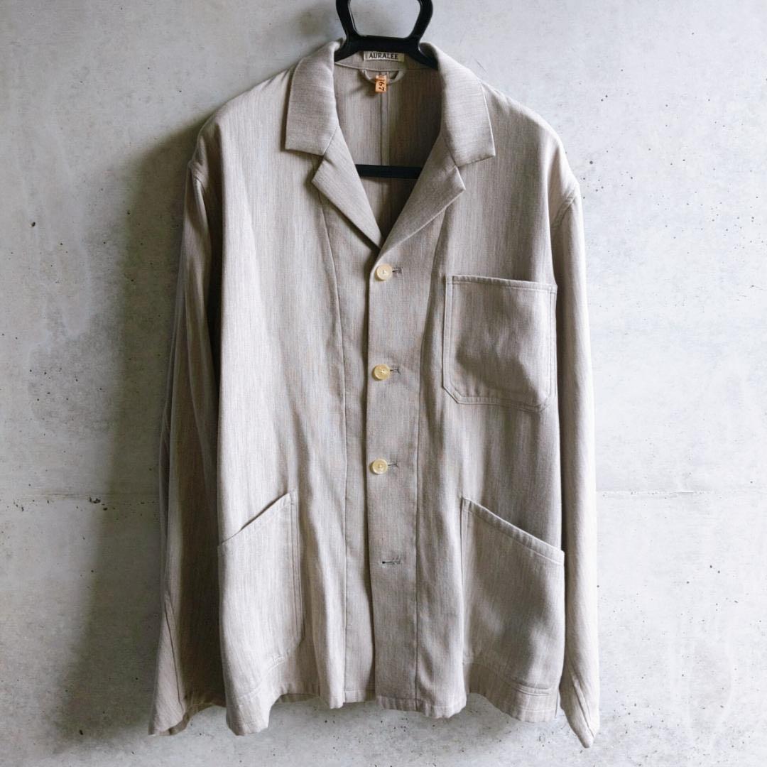 ジャケット・アウター AURALEE COTTON WOOL DOUBLE CLOTH BLOUZON
