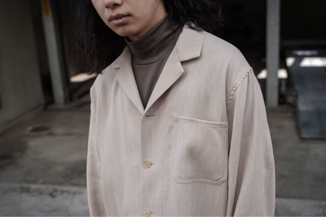 ジャケット・アウター AURALEE COTTON WOOL DOUBLE CLOTH BLOUZON