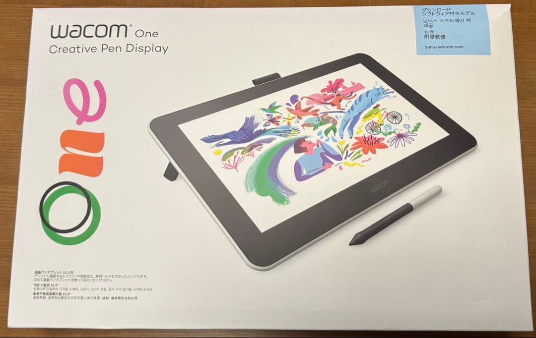 Wacom One Creative Pen Display 本体　ペン未使用
