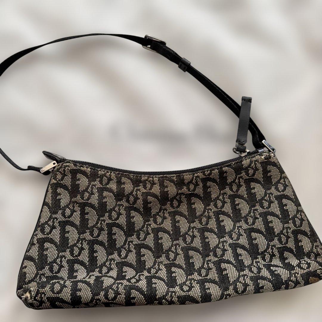 ディオール dior トロッター 黒 ハンドバッグ