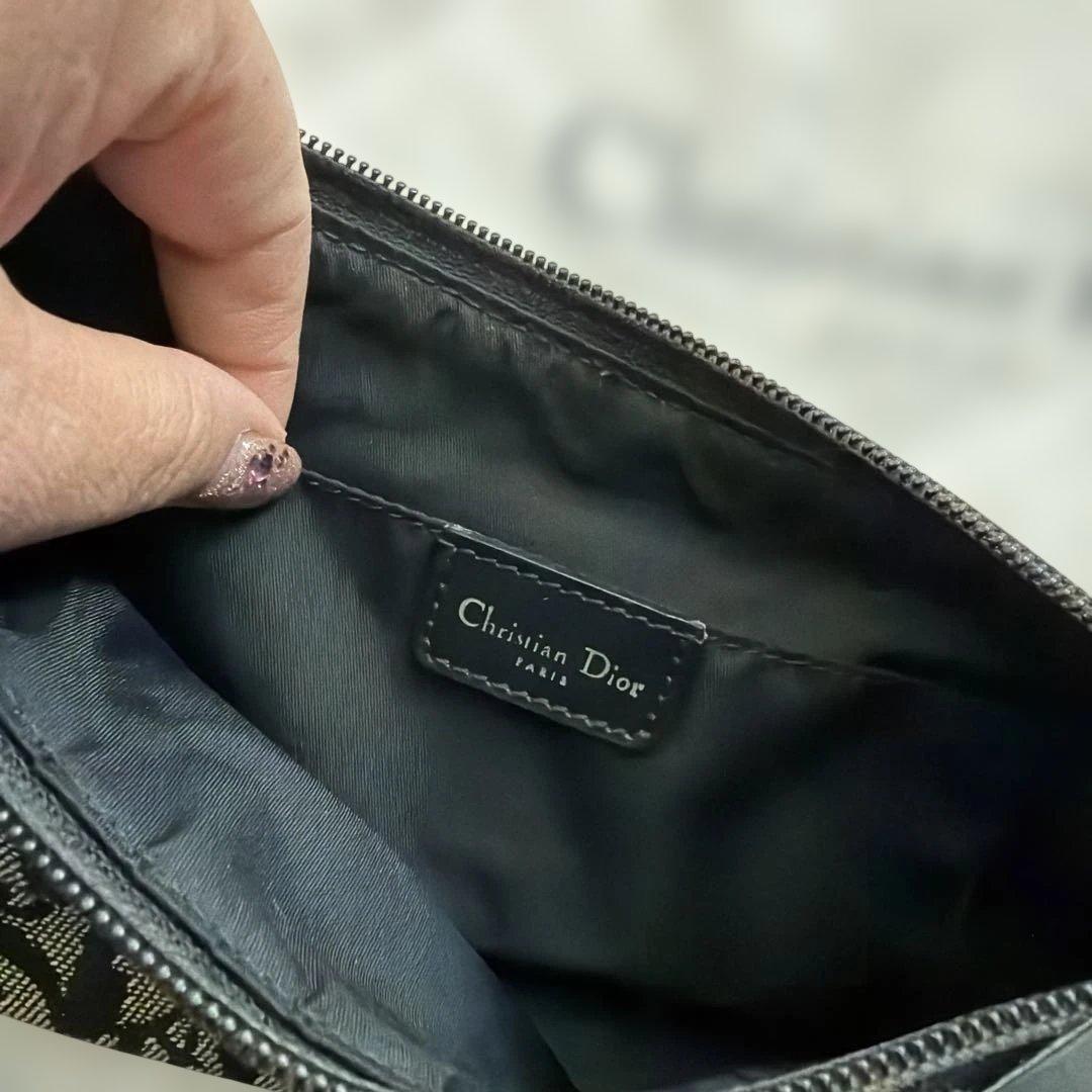 ディオール dior トロッター 黒 ハンドバッグ