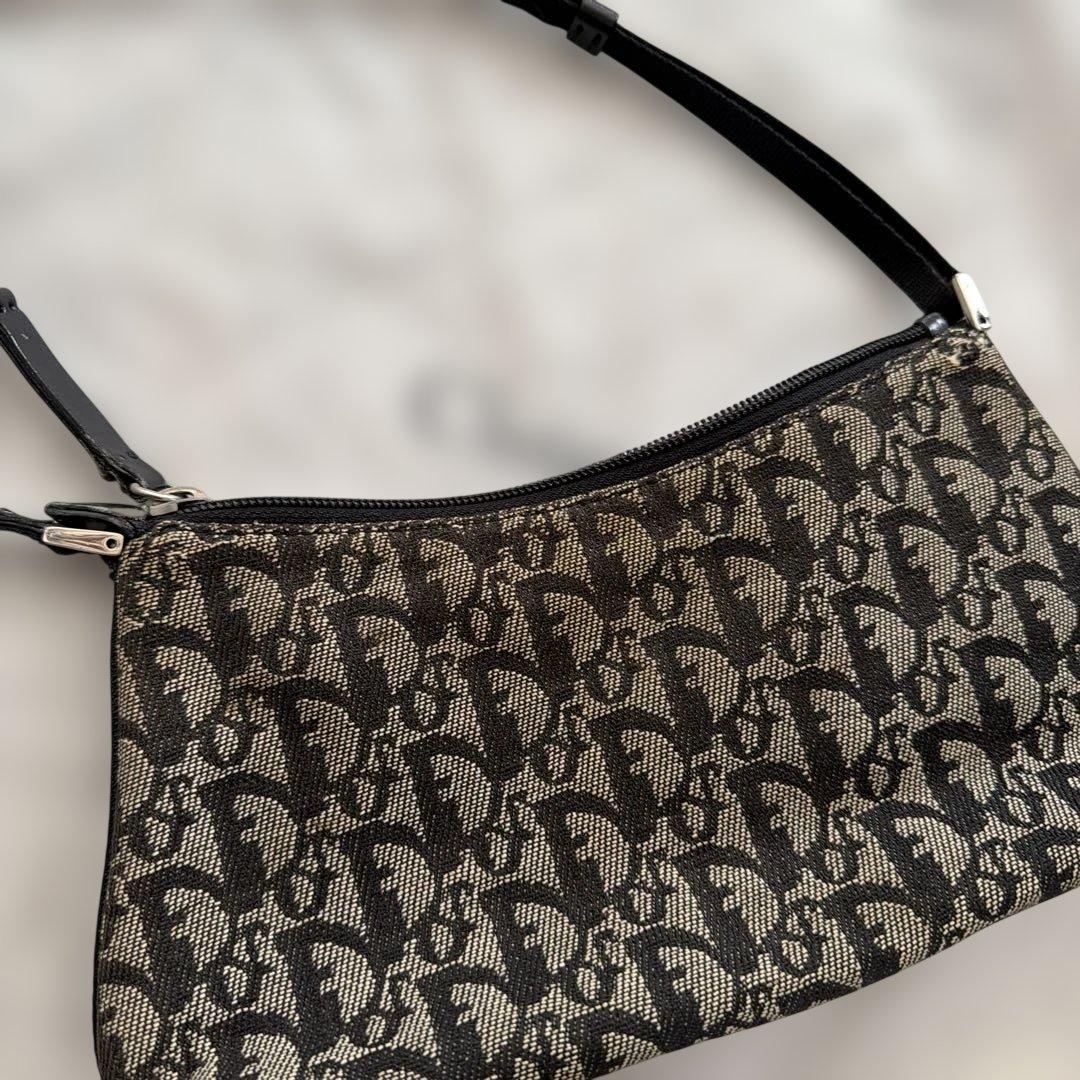 ディオール dior トロッター 黒 ハンドバッグ