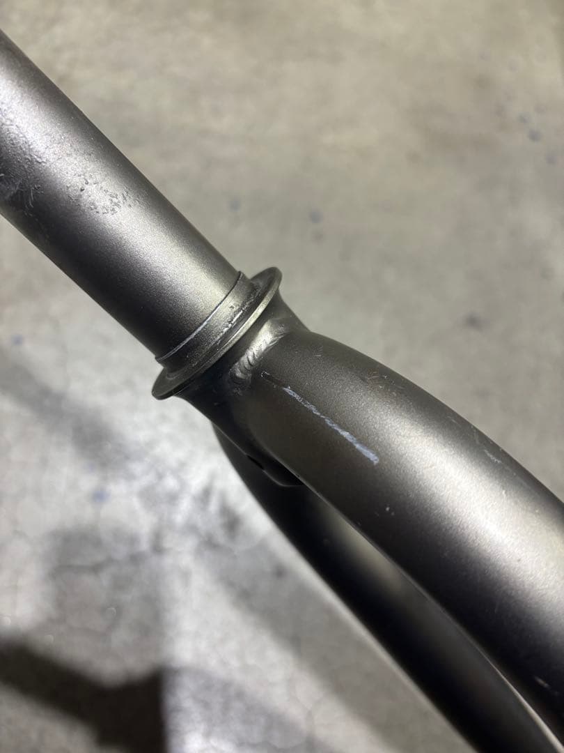 フロントフォーク シルバー リジットフォーク　マウンテンバイク