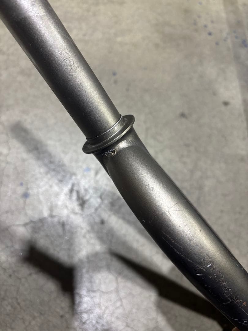 フロントフォーク シルバー リジットフォーク　マウンテンバイク