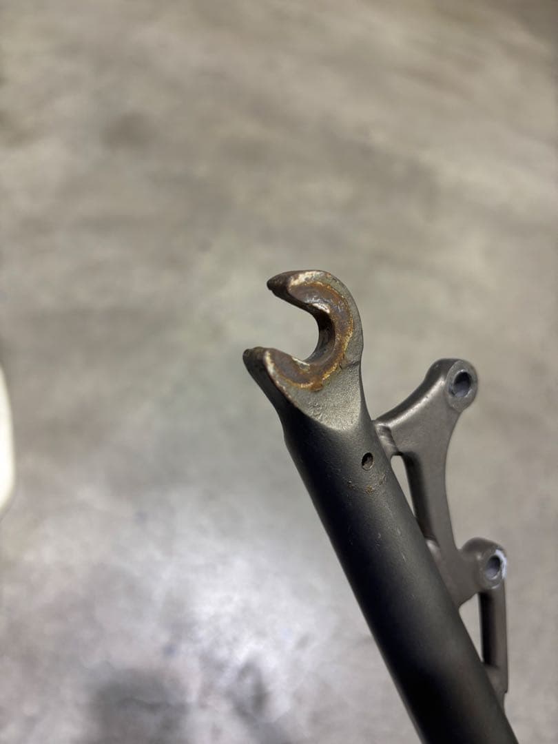 フロントフォーク シルバー リジットフォーク　マウンテンバイク