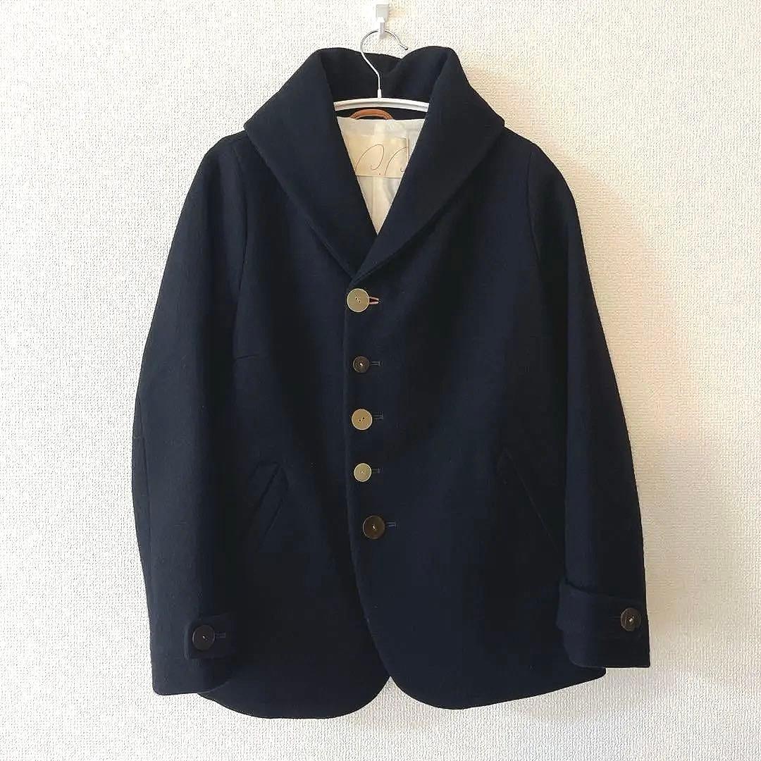 【美品】パラスパレス ダークネイビー ウール ミドル ジャケット M