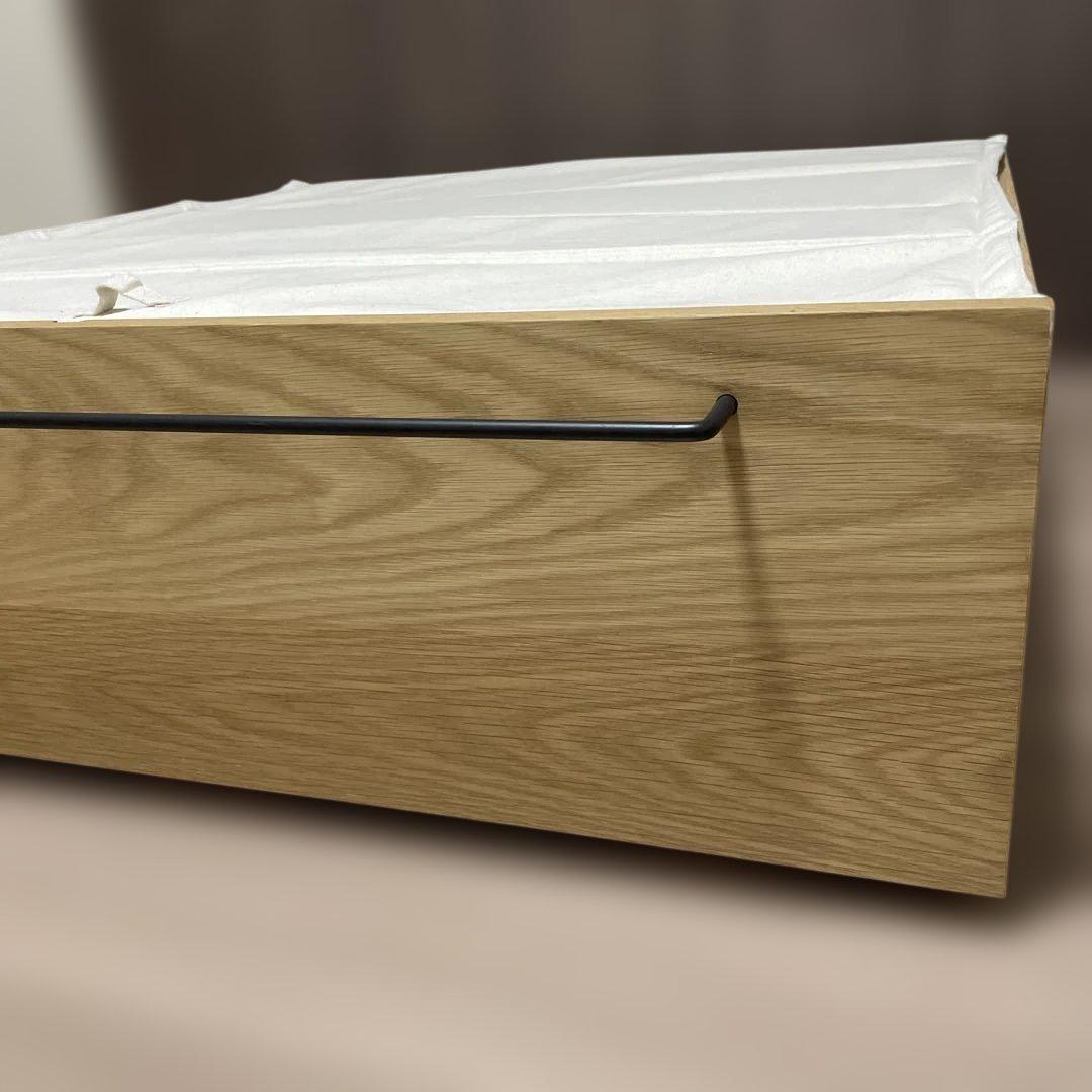 無印良品 ベッド下収納・大・オーク材・高さ25cmタイプ フタ付②