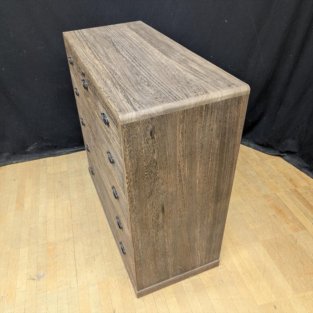 高塚桐材商店　山翠作　ろう仕上げ　焼桐　整理箪笥　和箪笥　箪笥　タンス　たんす