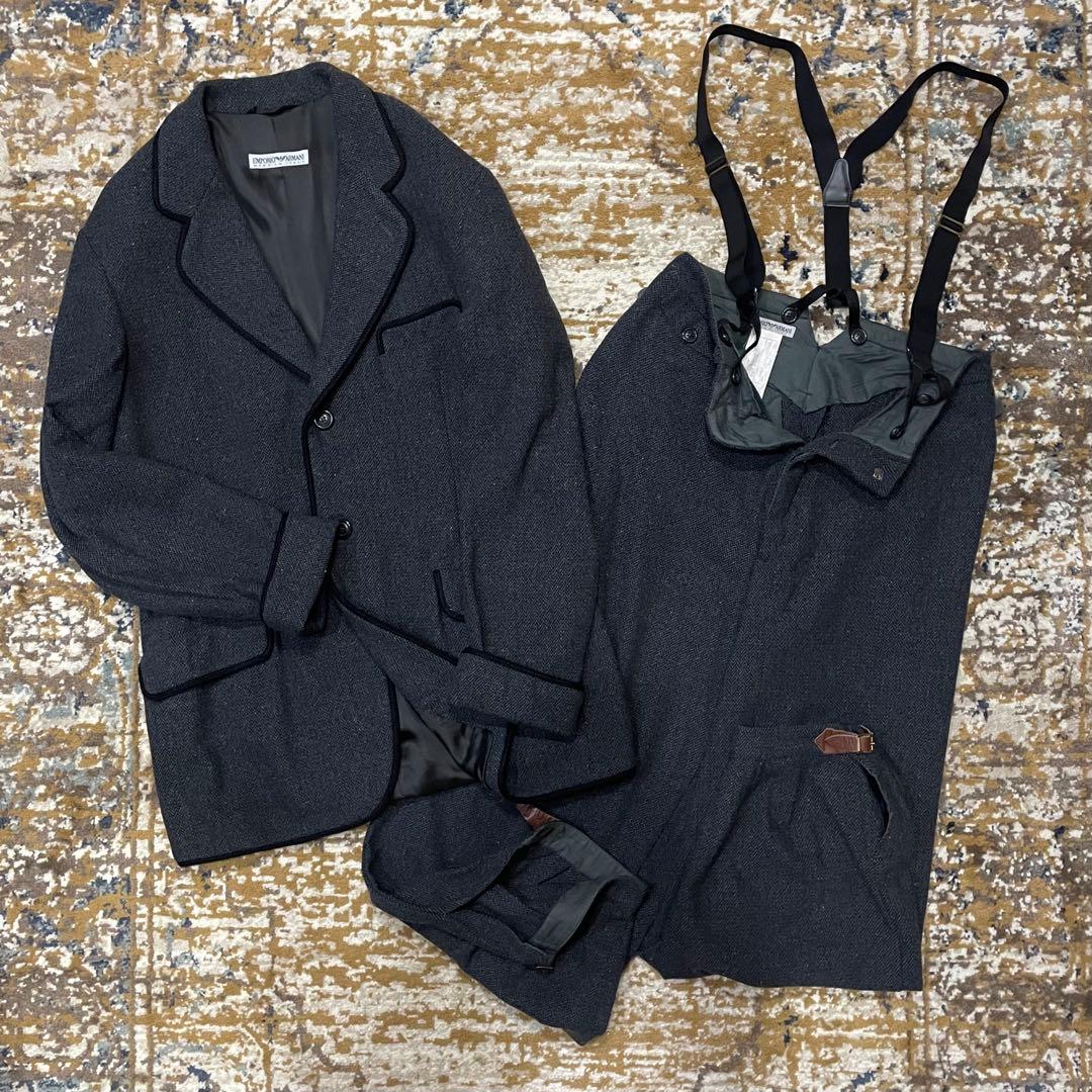 80-90s EMPORIO ARMANI　Tweed Setup
