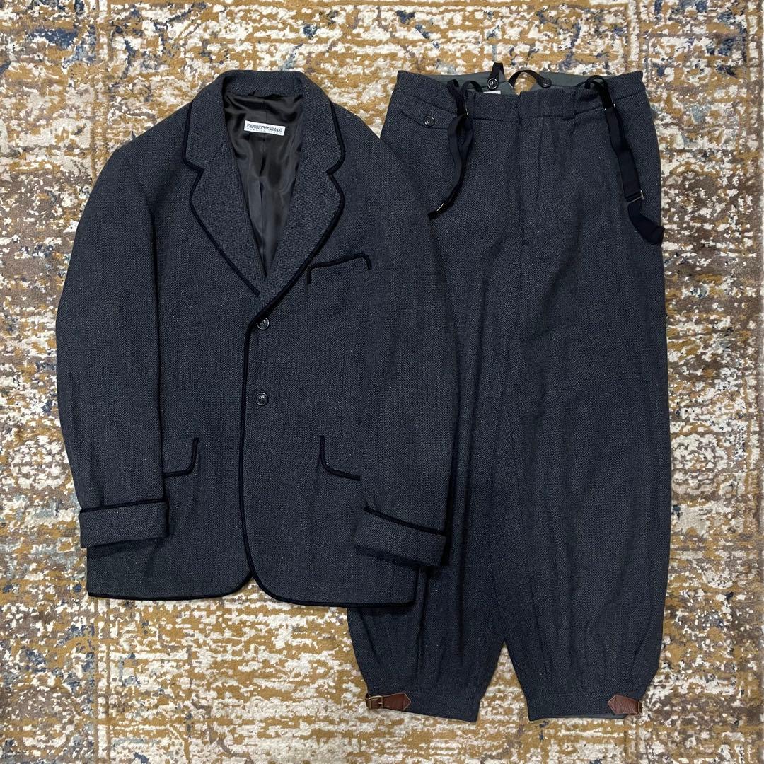 80-90s EMPORIO ARMANI　Tweed Setup