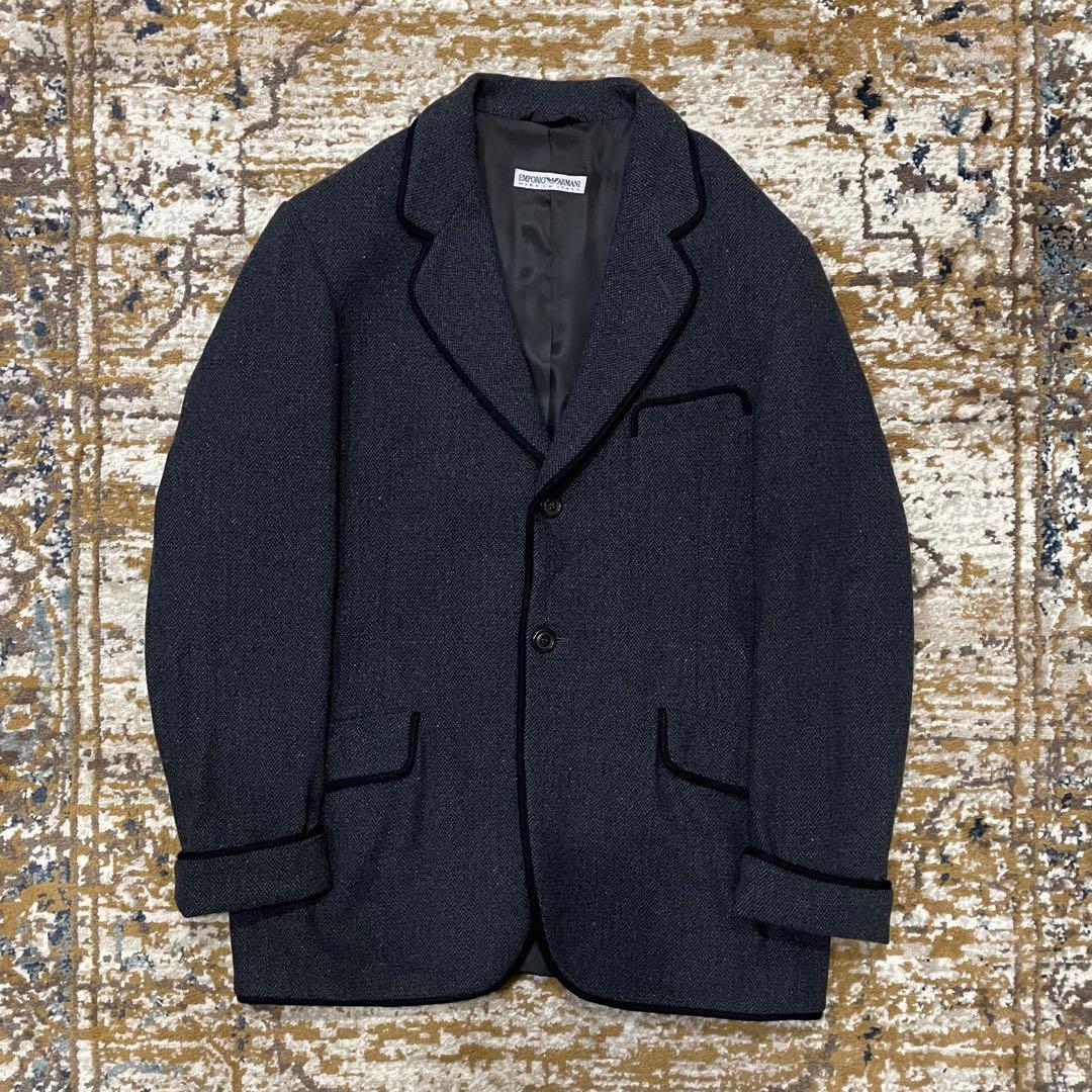 80-90s EMPORIO ARMANI　Tweed Setup