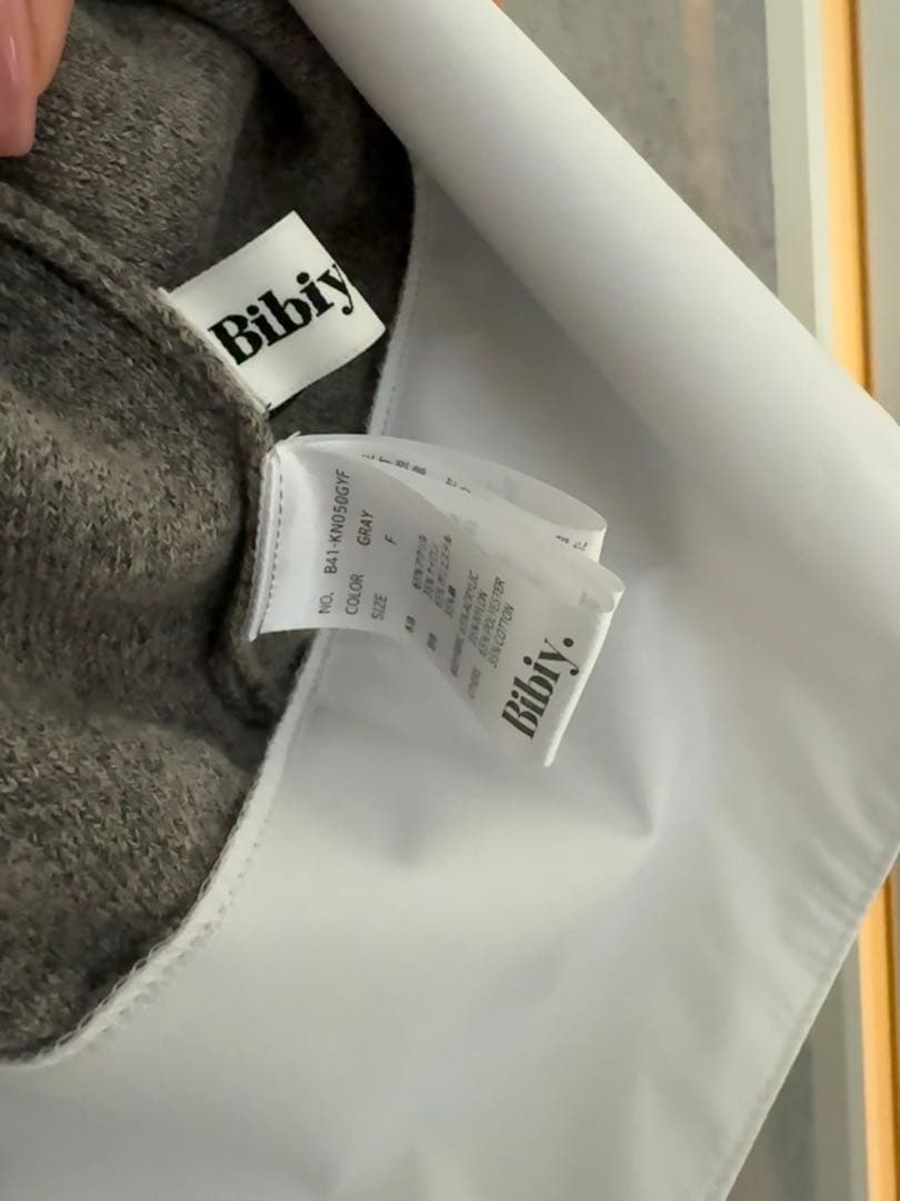 【正規品】bibiy. ANGELIQUE KNIT グレー