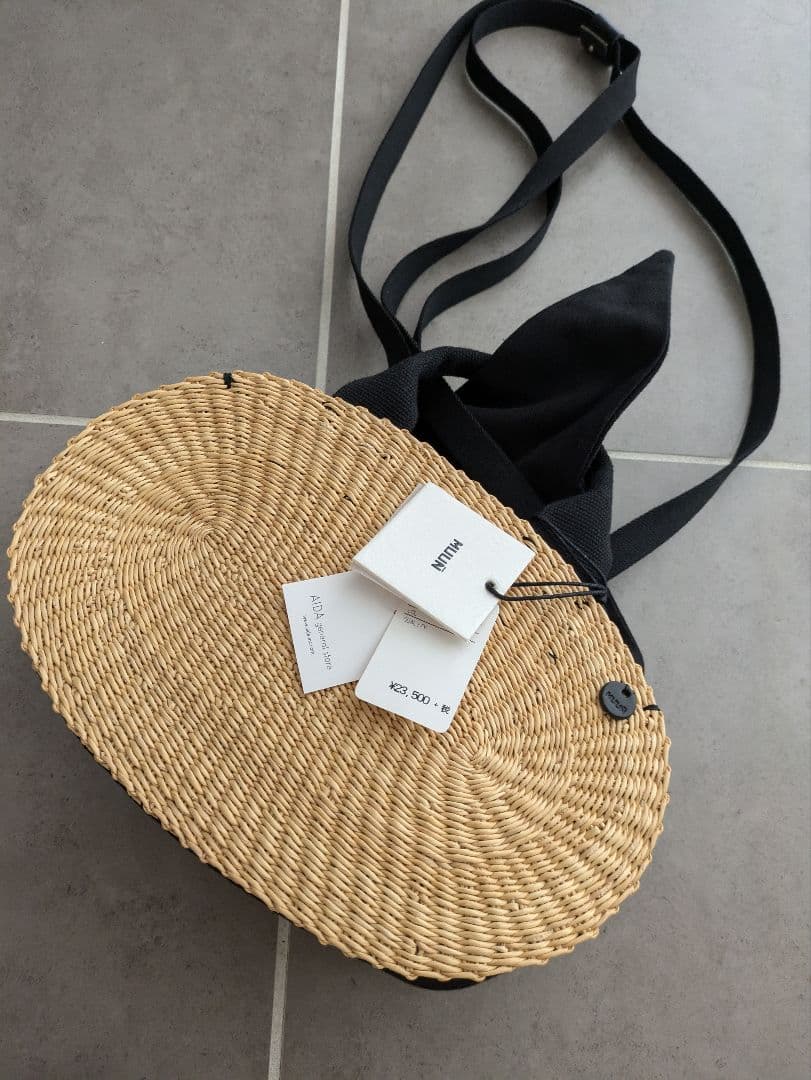 【新品未使用タグ付き】MUUN ムーニュ 2wayカゴバッグ　ショルダーバッグ