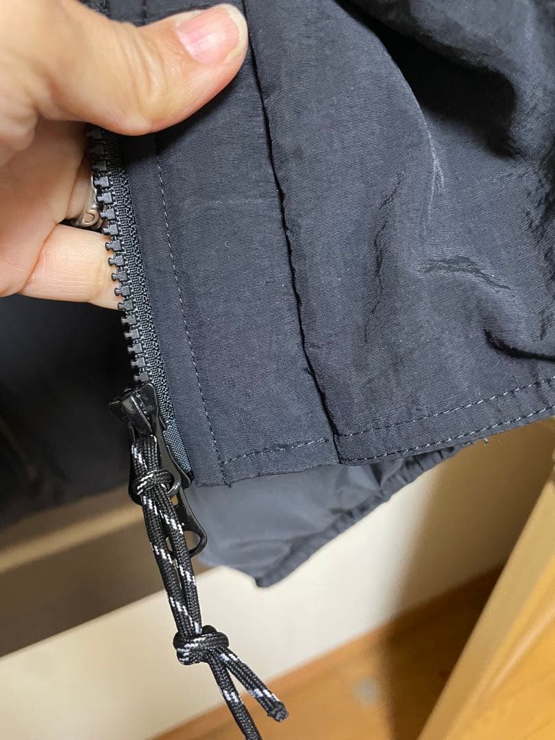 PRIORITY ブラック 中綿コートフード付き