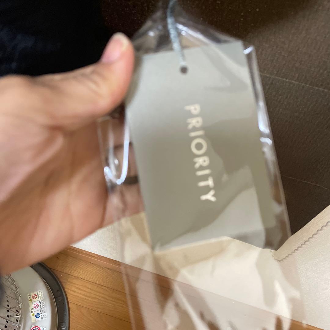 PRIORITY ブラック 中綿コートフード付き