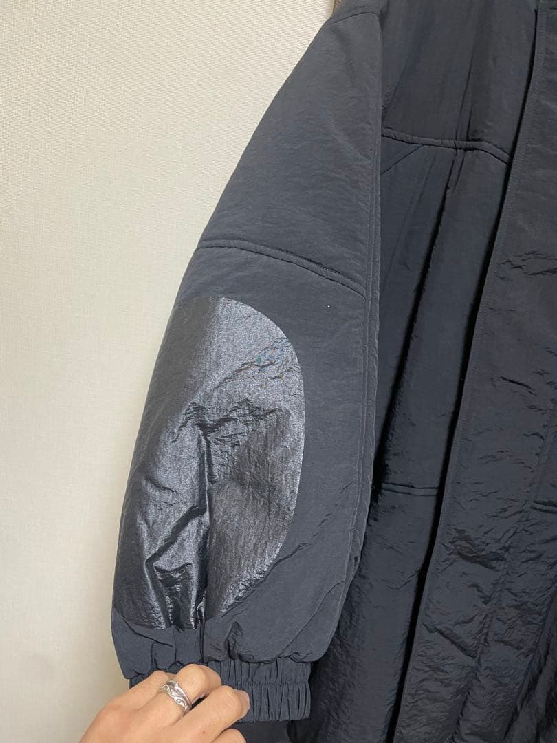 PRIORITY ブラック 中綿コートフード付き