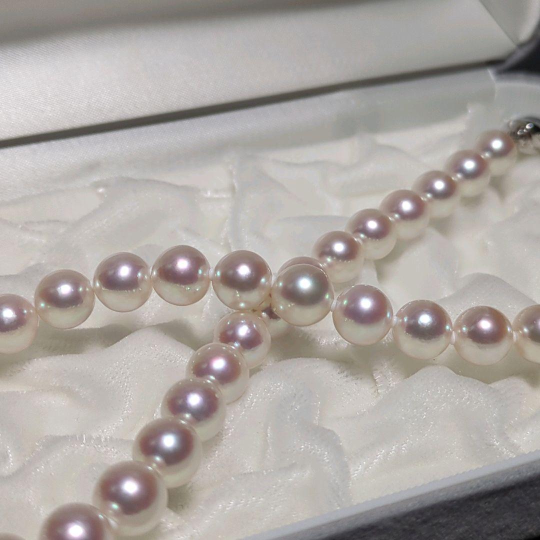 ハッピー【オーロラ花珠】あこや真珠 約9.0-9.5mm 460