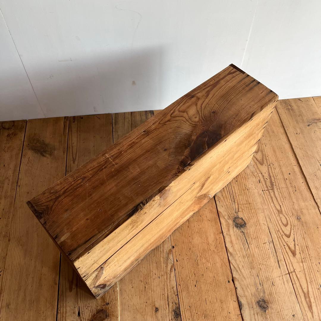 アンティーク 2way 仕切り棚 チェスト 食器棚 書類棚 無垢材 無塗装