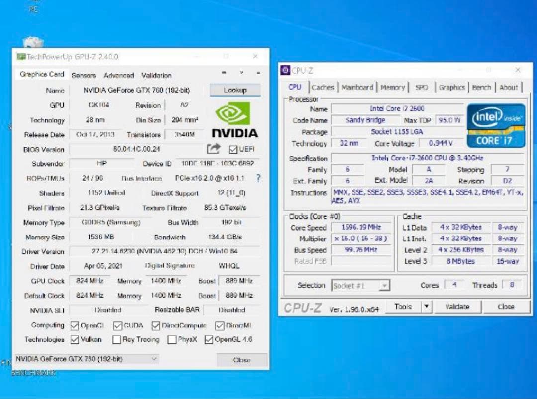 PC win11/core i7-2600/GTX760/12GB パソコン