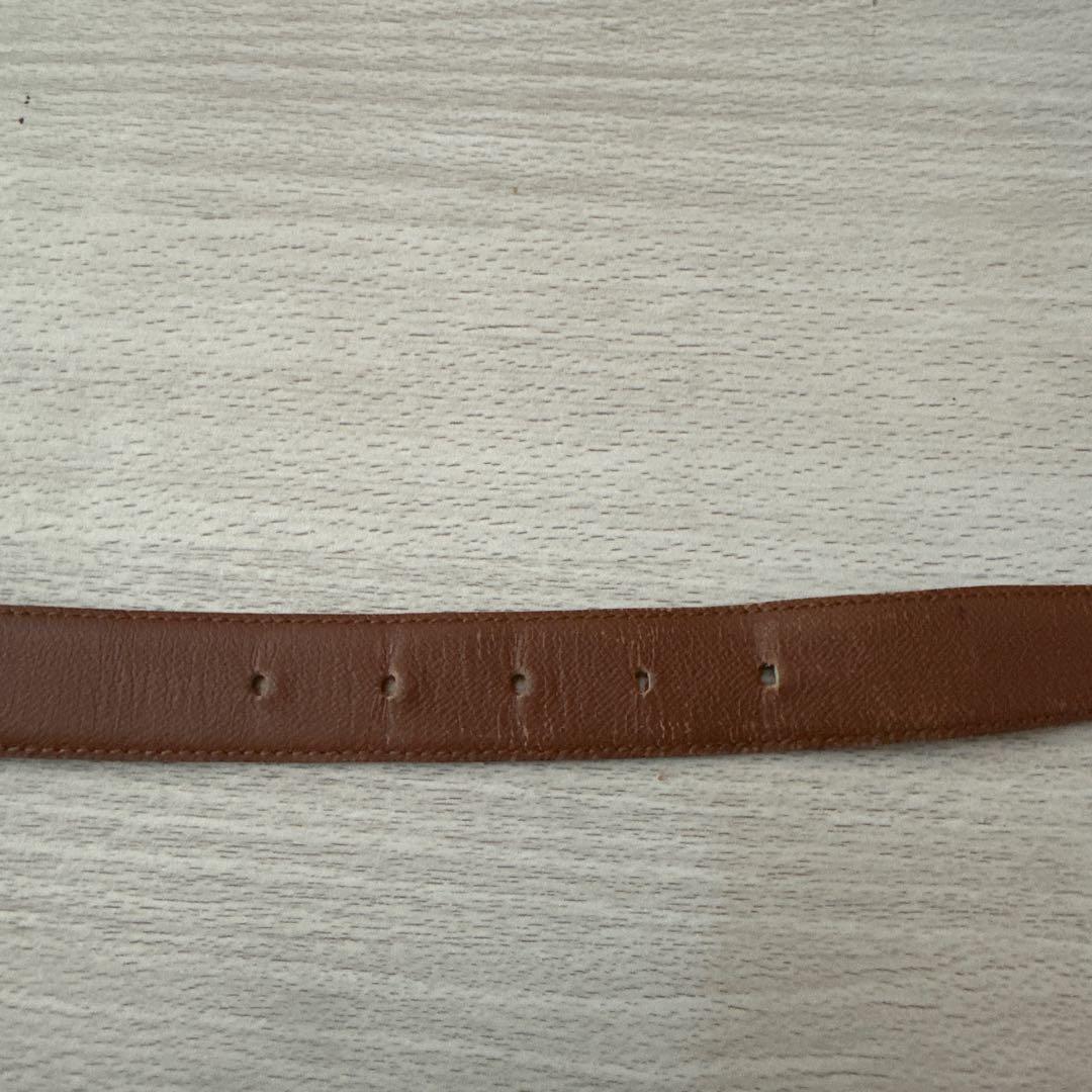 LOUIS VUITTON ブラウンレザーベルト